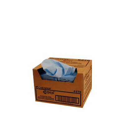 Chicopee 12x21 Foodservice Medium Duty Blue, Blue Print Towel, Microban, PK150 6278
